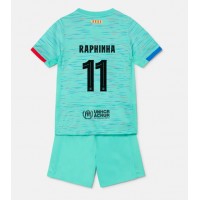 Camiseta Barcelona Raphinha Belloli #11 Tercera Equipación Replica 2023-24 para niños mangas cortas (+ Pantalones cortos)
